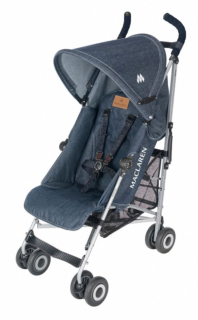 maclaren denim double stroller